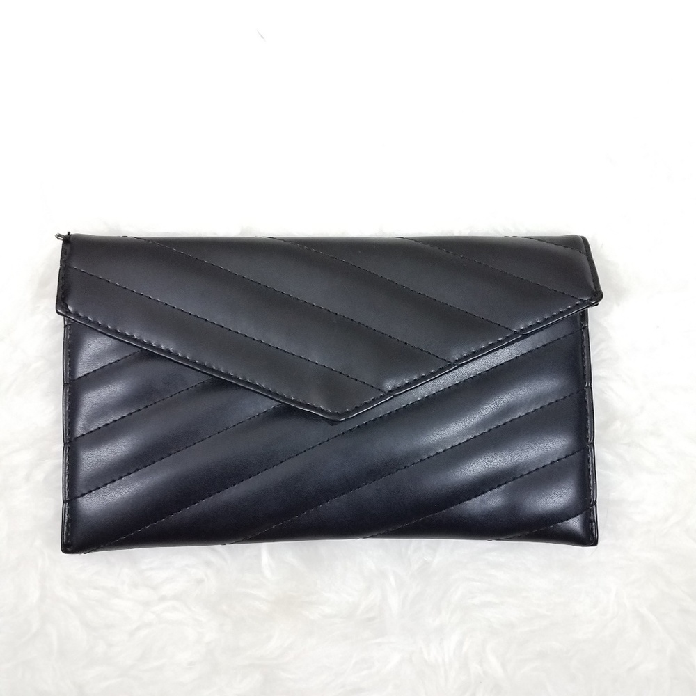 asos womens clutch purse black snap
